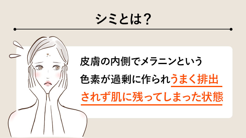 おでこのシミが気になる…そもそもシミとは？
