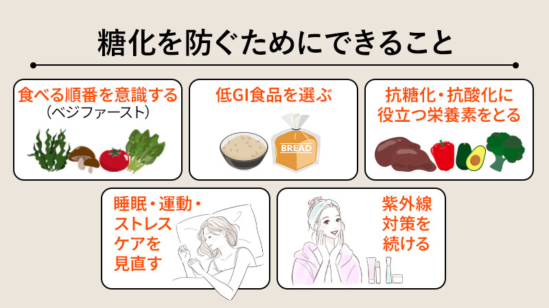 糖化を防ぐためにできること