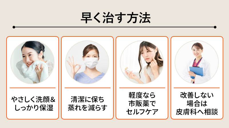 マスクニキビを早く治す方法