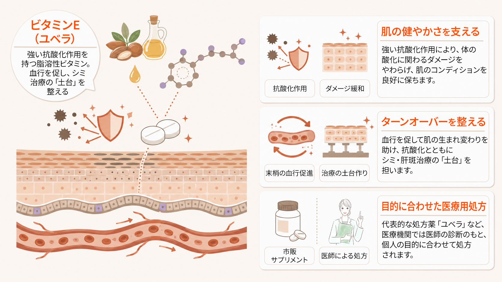 ビタミンE（ユベラ）の基本情報